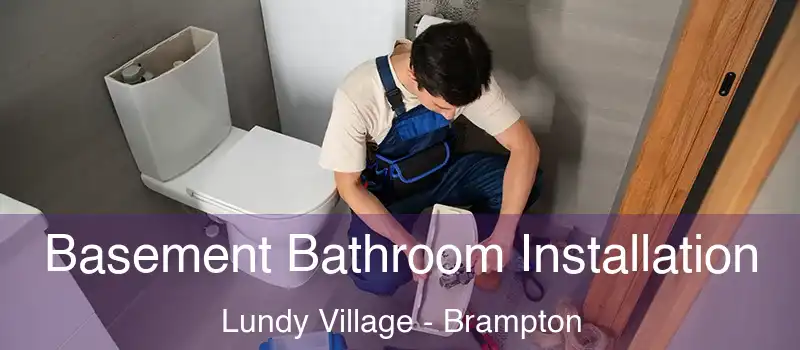  Basement Bathroom Installation Lundy Village - Brampton