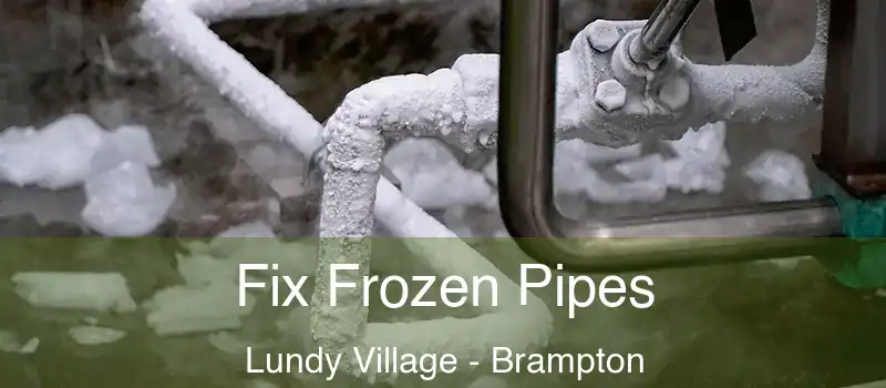  Fix Frozen Pipes Lundy Village - Brampton
