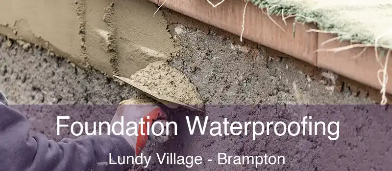  Foundation Waterproofing Lundy Village - Brampton