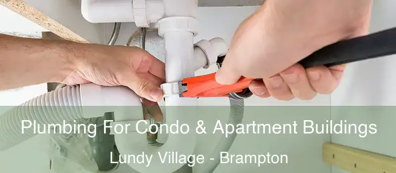  Plumbing For Condo & Apartment Buildings Lundy Village - Brampton