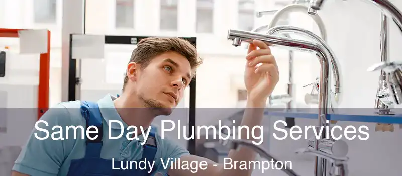  Same Day Plumbing Services Lundy Village - Brampton